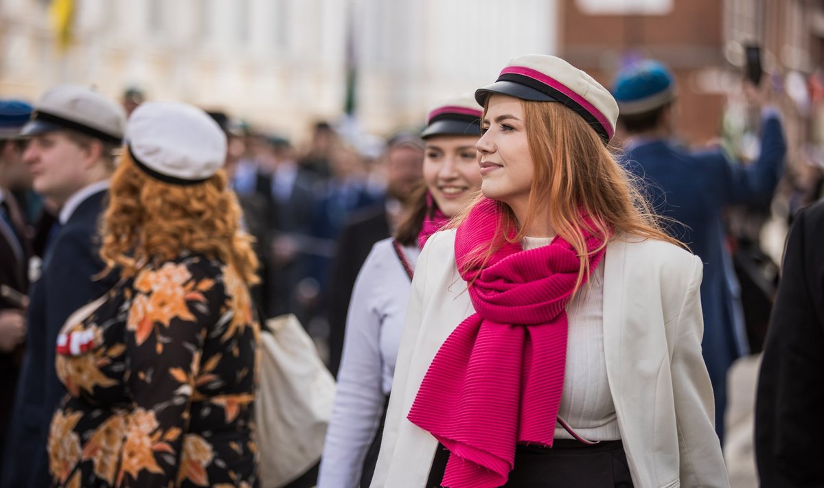 Tartu tudengite volbrirongkäik 2024. aasta kevadel.