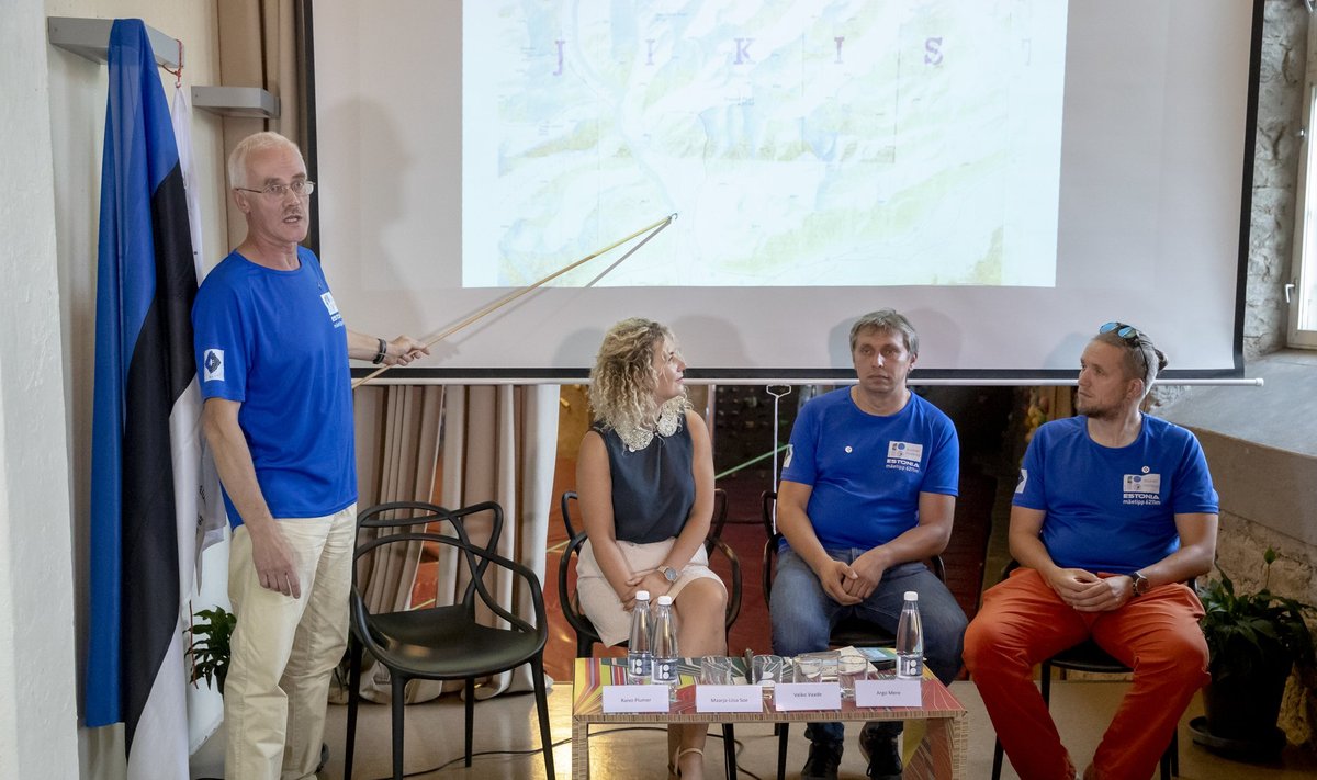 Alpinistide pressikonverents, Raivo Plumer, Maarja-Liisa Soe, Veiko Vaade ja Argo Mere 