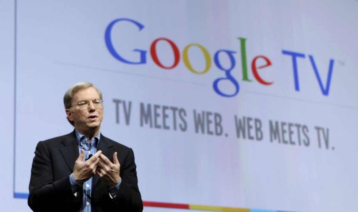 Google'i tegevjuht (CEO) Eric Schmidt tutvustab Google TV-d