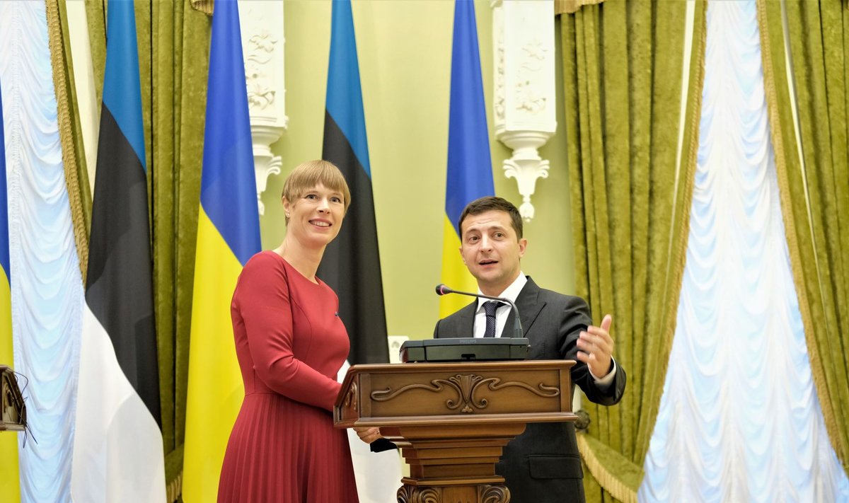 Kersti Kaljulaid ja Volodõmõr Zelenskõi