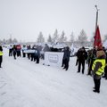 Rakvere streikijad lähevad Soome HKScani juurde piketeerima