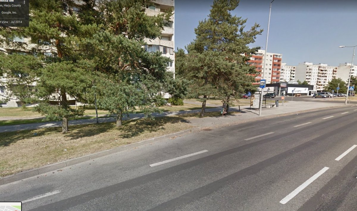 Google Street View ekraanitõmmis: Tallinn, Järveotsa tee 25 juures