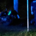 VIDEO JA FOTOD | Narva-Jõesuus politsei eest kihutanud rollerijuht põrutas sõiduauto otsa