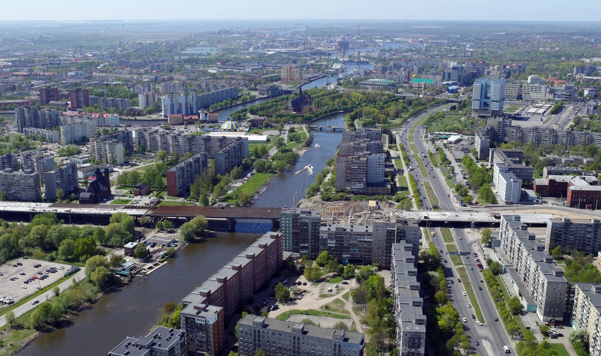 Aerial photos of Kaliningrad and surrounding area