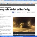 Umbjoobes eestlasest veokijuht keeras Norras auto kraavi
