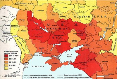 Ukraina rahvastikukaotused 1929-1933, ehk Holodomori ajal.