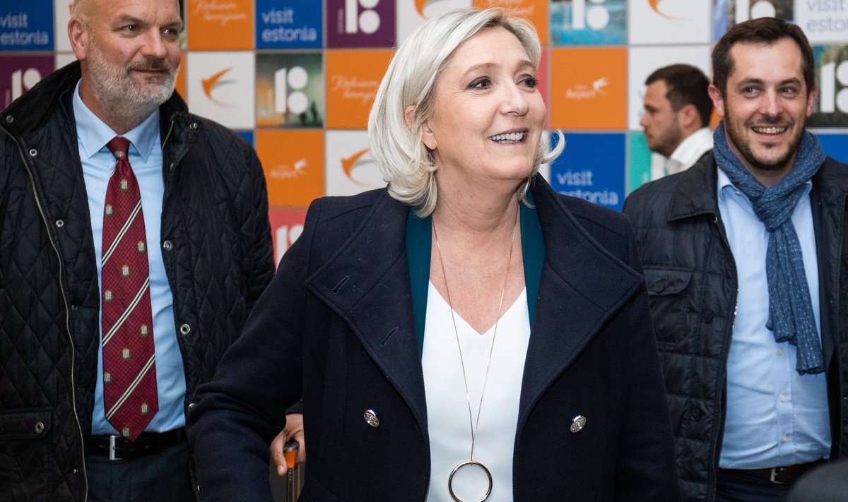 Marine Le Pen tallinna lennujaamas