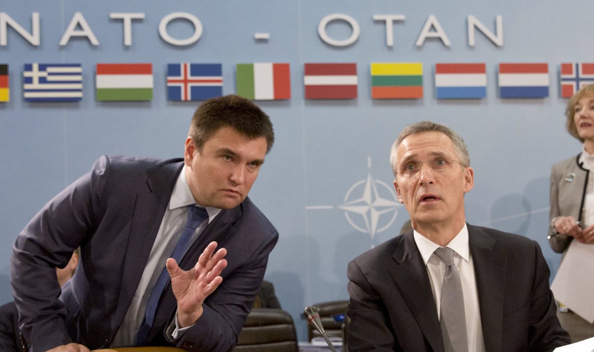 Ukraina välisminister Pavlo Klimkin ja NATO peasekretär Jens Stoltenberg
