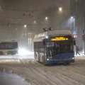 Погодный коллапс: общественный транспорт в Таллинне ходит с опозданием