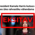 FAKTIKONTROLL | USA asepresident Kamala Harrise aps viis lendu vandenõuteooriad inimkonna vähendamisest