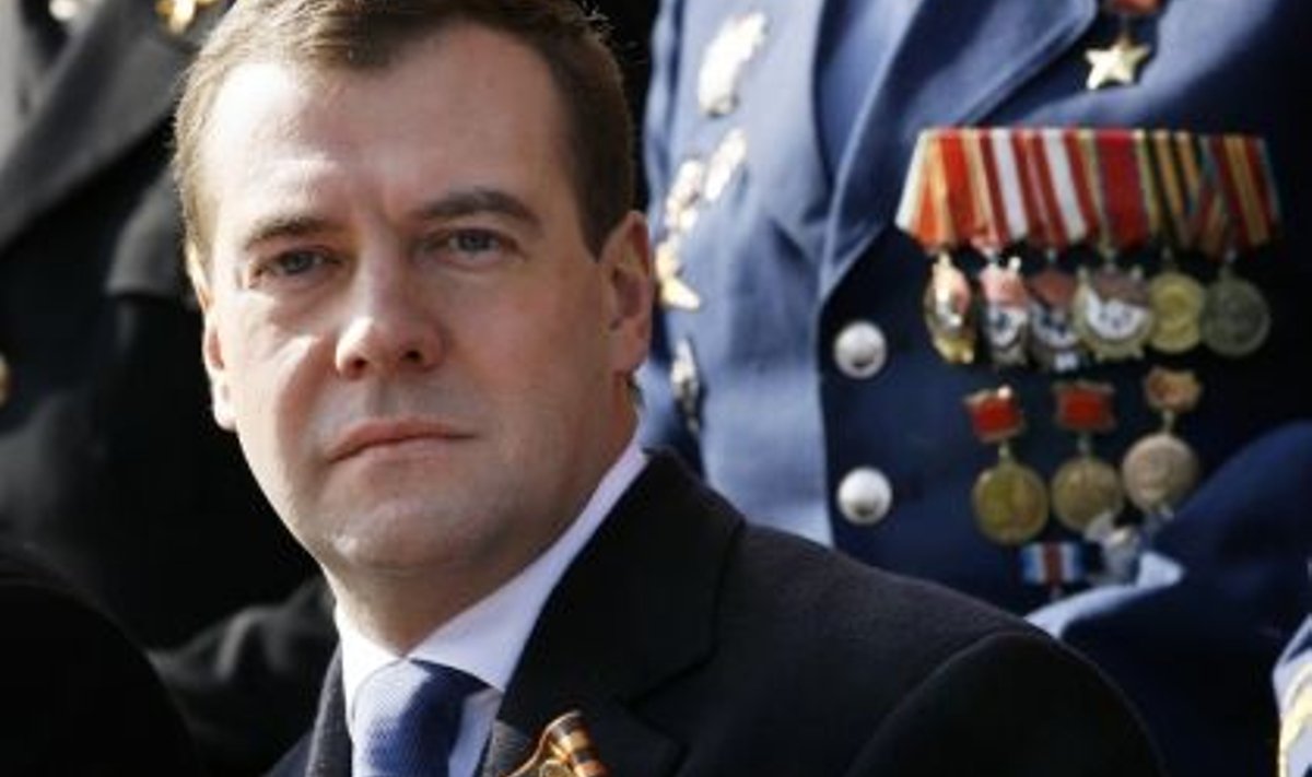 Vene president Dmitri Medvedev 9. mai paraadil Moskvas