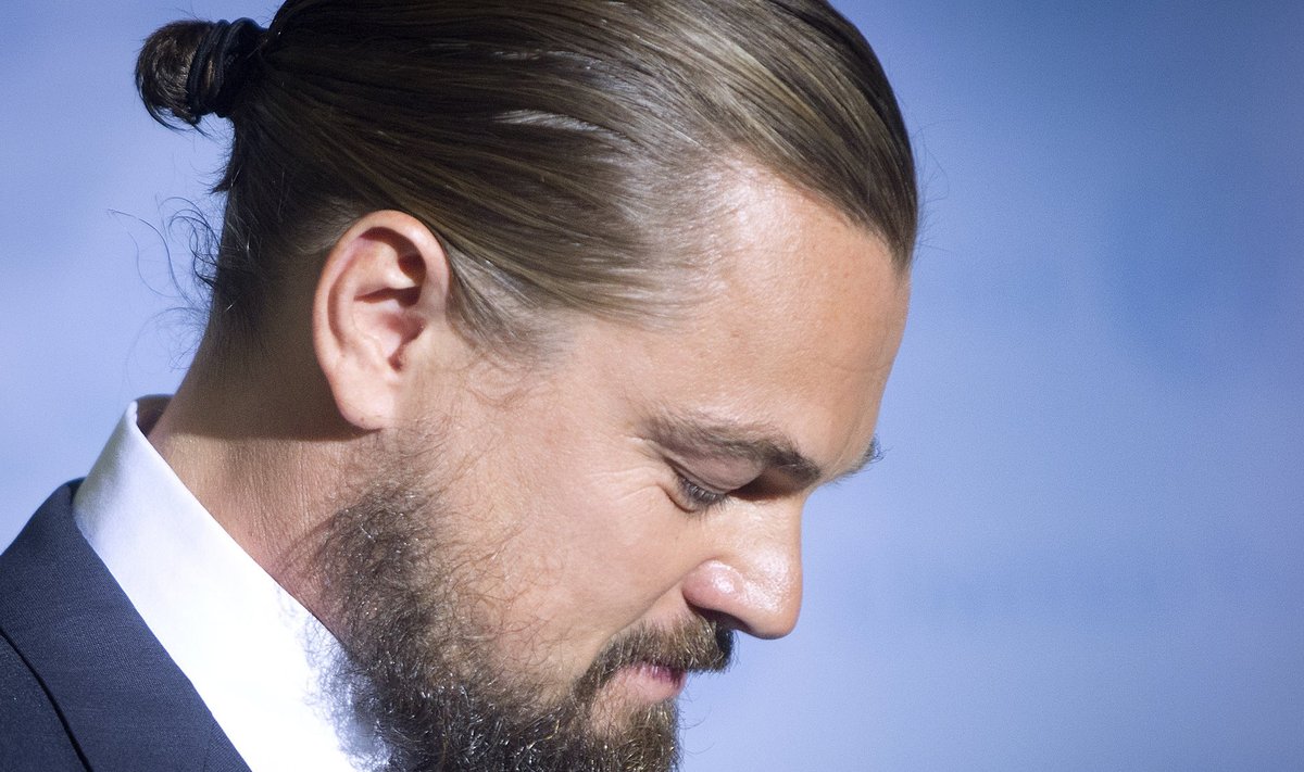 Actor Leonardo DiCaprio is pictured during a photo opportunity during a ceremony to be named a "United Nations Messenger of Peace" with a special focus on climate change at the United Nations headquarters in the Manhattan borough of New York