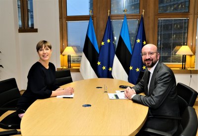 Kersti Kaljulaid ja Charles Michel