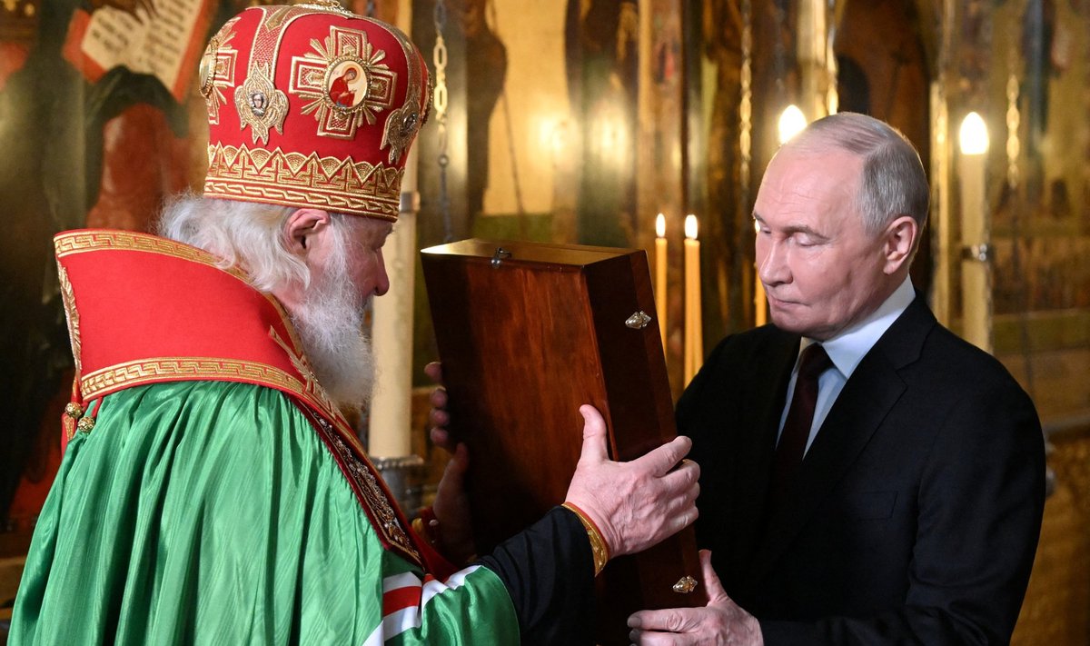 Patriarh Kirill kinkis Putinile ikooni.