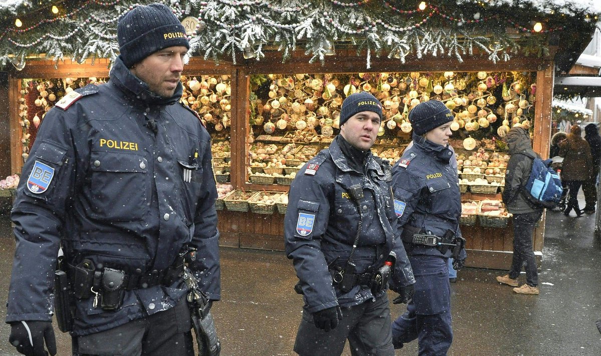 Austria politsei täna Viini jõuluturul