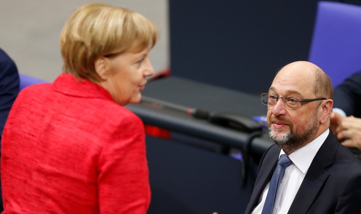 Angela Merkel ja Martin Schulz