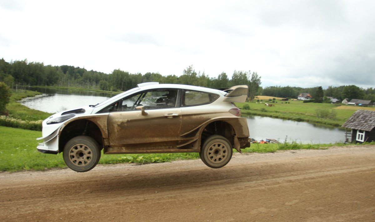 Markko Märtin Ford Fiesta WRC-d testimas.