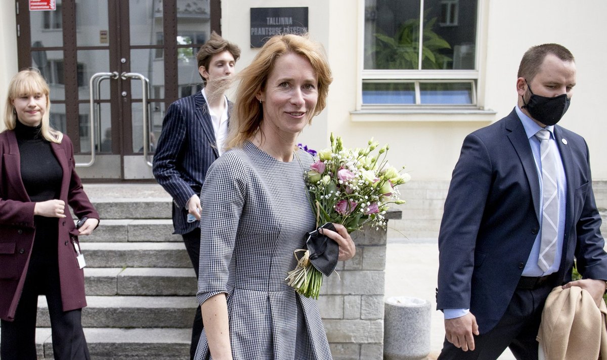 Peaminister Kaja Kallas väisas täna Tallinna Prantsuse Lütseumit