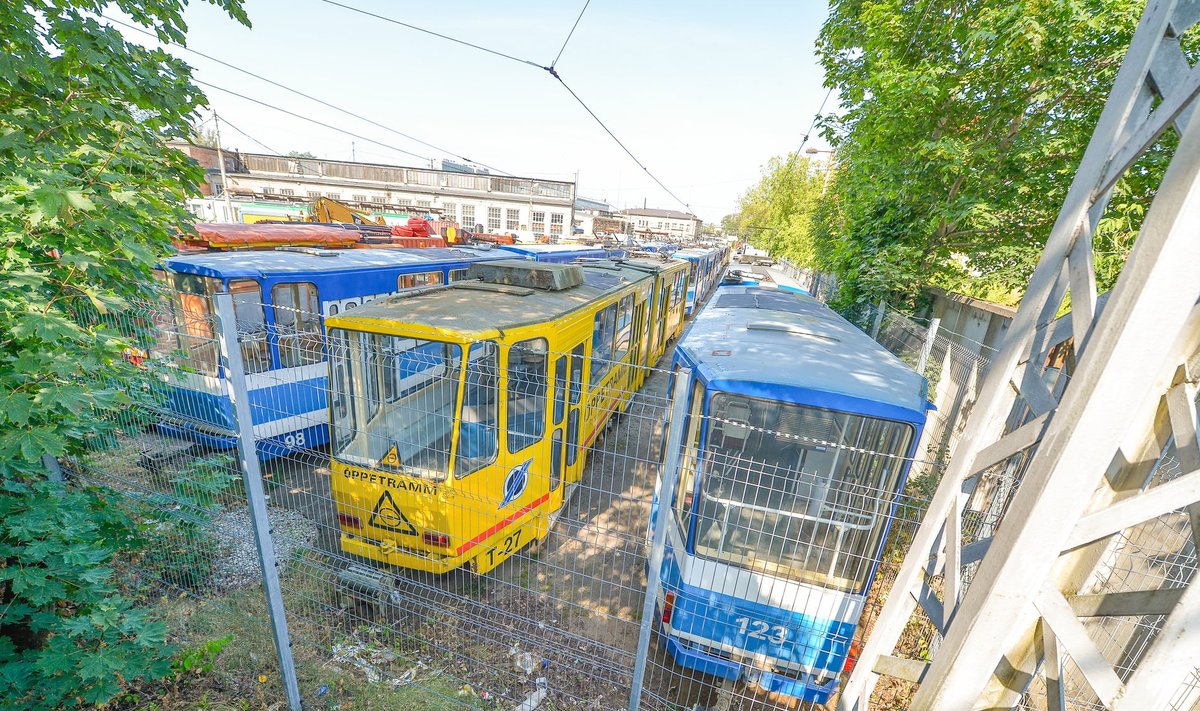 Tallinna trammid seisavad
