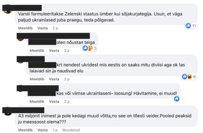 Kommentaarid Facebookis