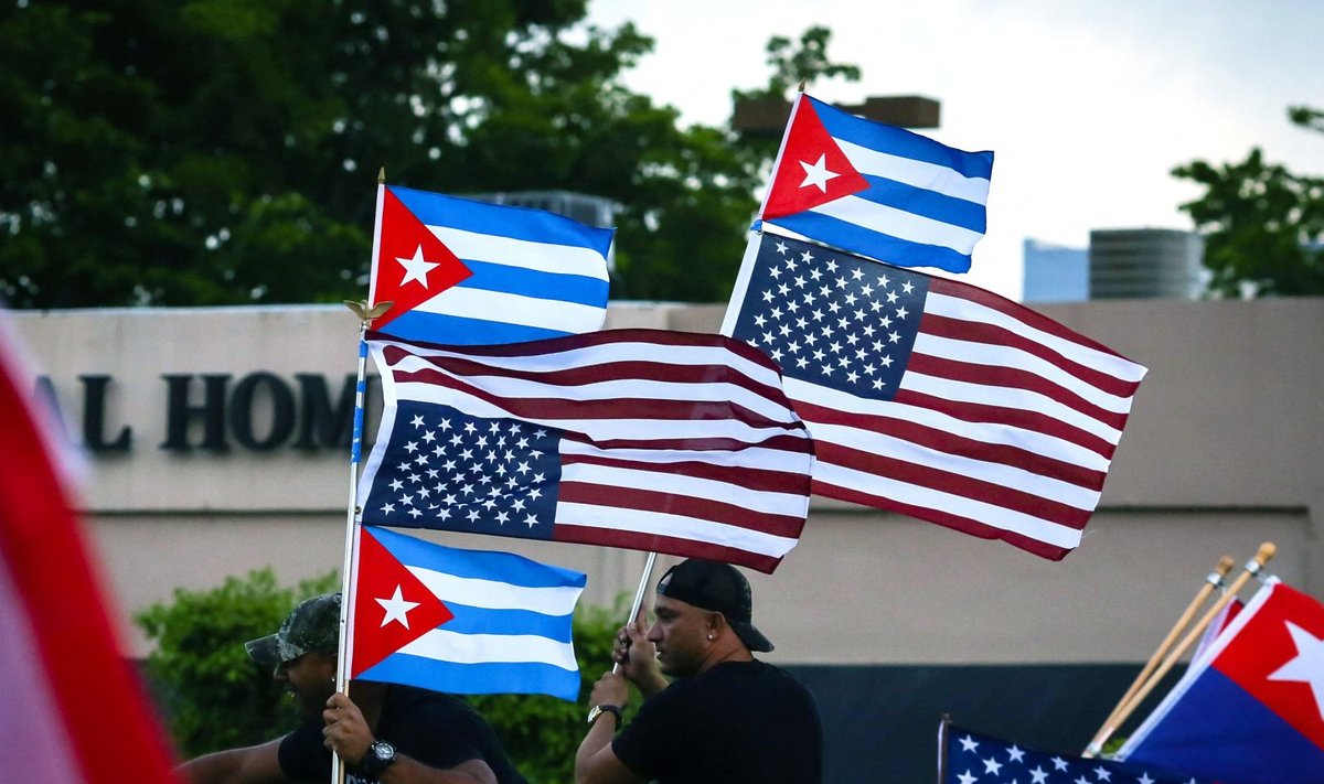 Kuuba võimude vastu toimus eile protest ka USA-s Miamis.