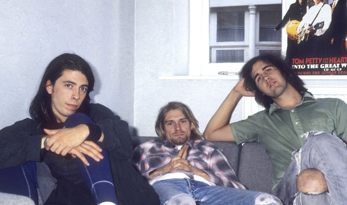 NIRVANA 1991. AASTAL: (vasakult) Dave Grohl, Kurt Cobain ja Krist Novoselic.