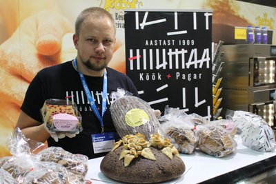 Hiiumaa Köök ja Pagar OÜ turundusspetsialist Arno Kuusk tänavusügisesel Tallinna Toidumessil FoodEst. 