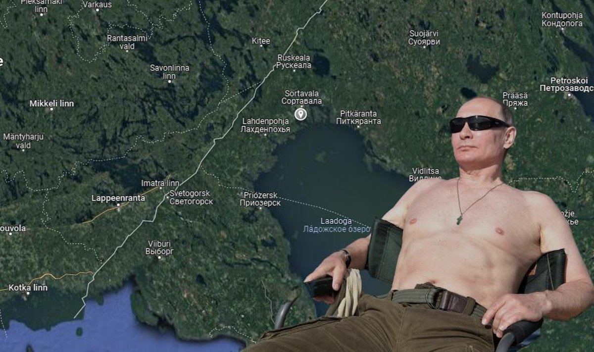 Venemaa president Vladimir Putin kipub lõõgastuma Soome piiri ääres.