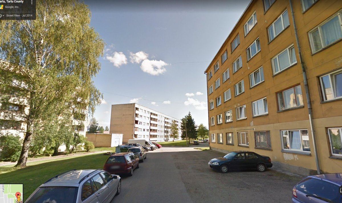 Tartu, Vasara 25 juures (Google Street View ekraanitõmmis)