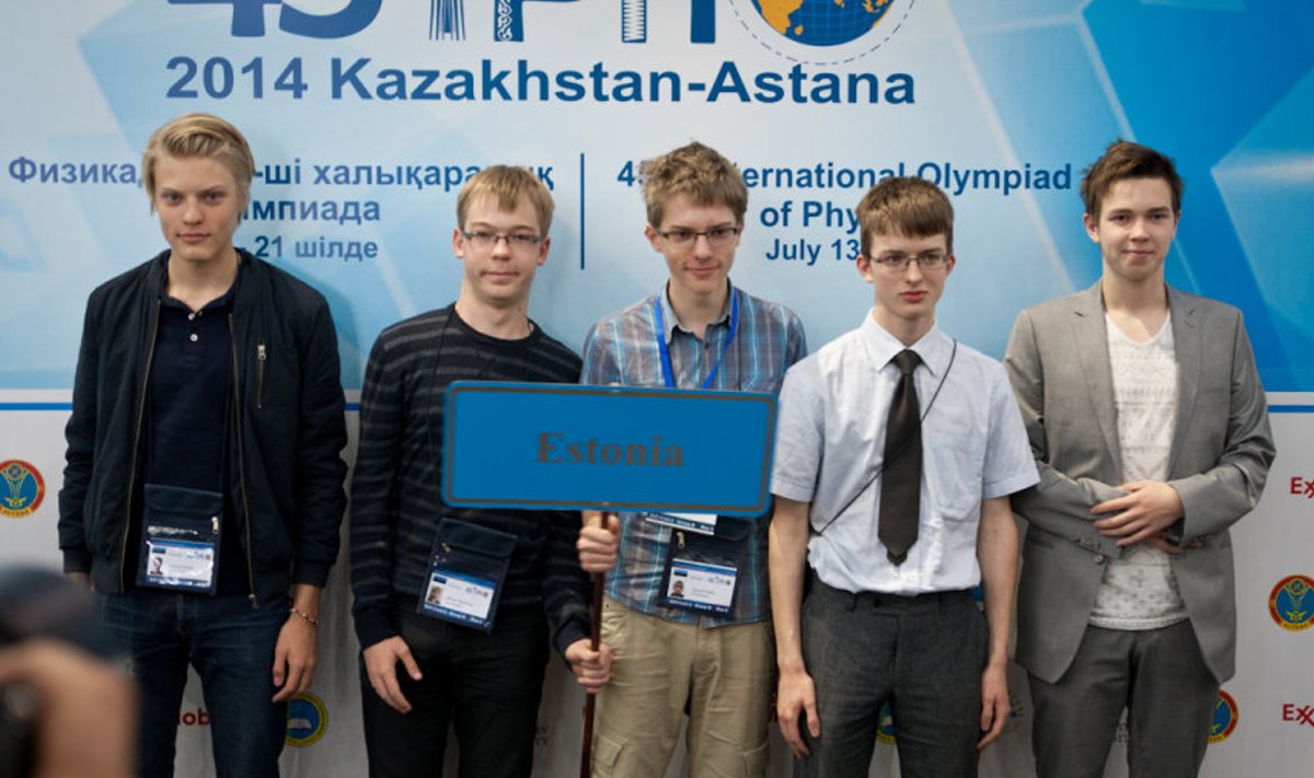 Foto: erakogu. Vasakult: Joonas Kalda, Oliver Nisumaa, Taavet Kalda, Kristjan Kongas, Rasmus Kisel.