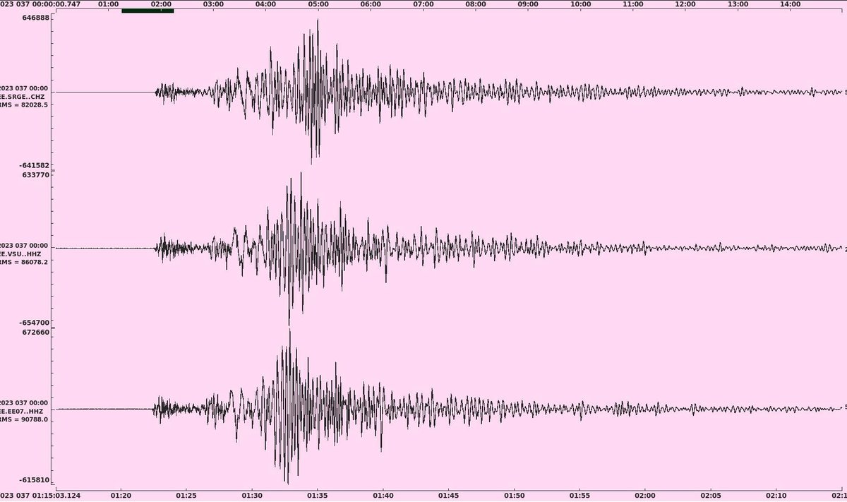 Eesti seismojaamad ja Türgi maavärin