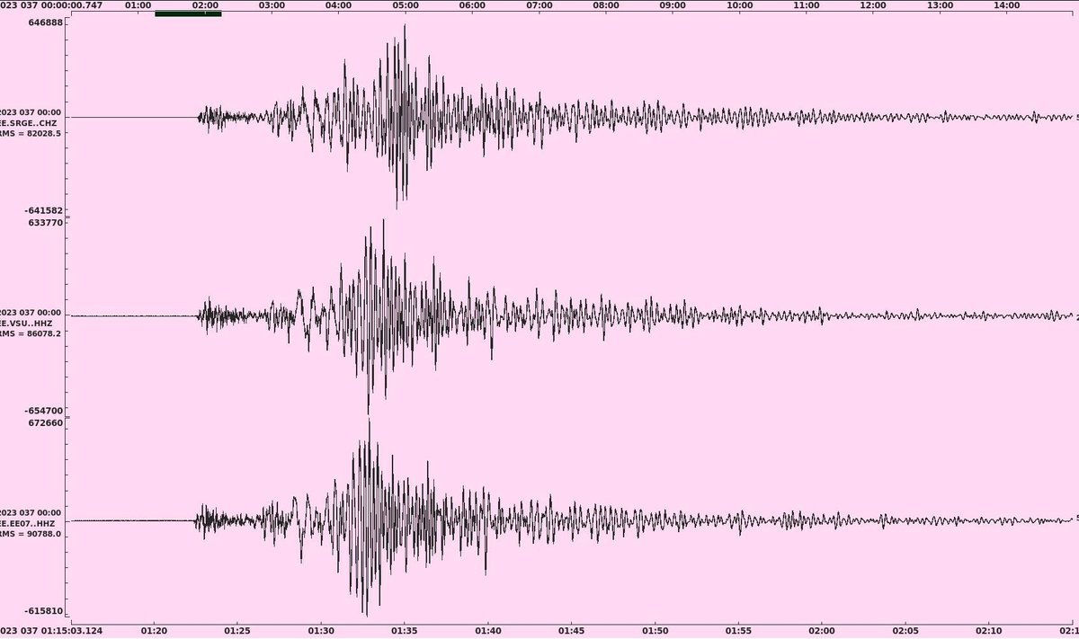 Eesti seismojaamad ja Türgi maavärin