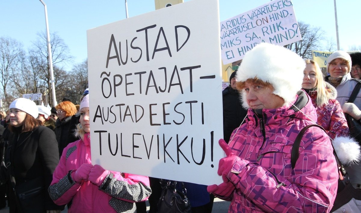 Õpetajate meeleavaldus 2012. aasta märtsis