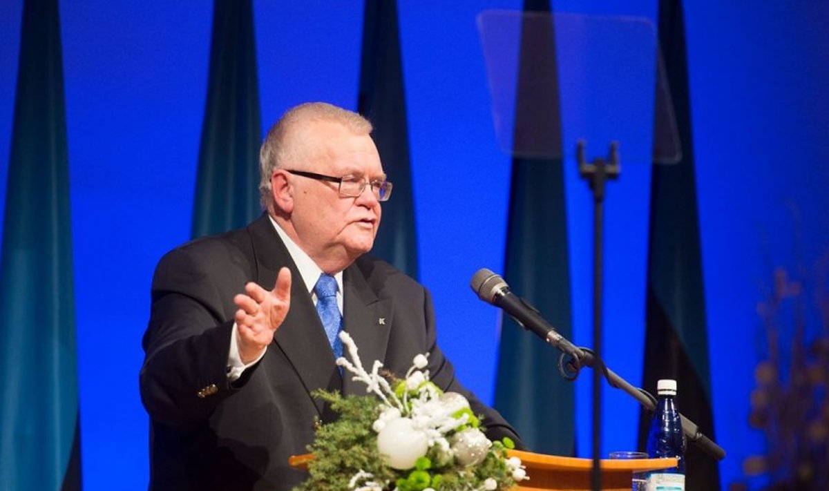 Edgar Savisaar pidas eelmise aasta lõpus kõnet Estonia kontserdisaalis...