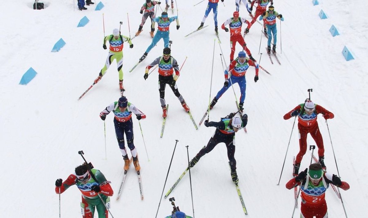 Men's 4x7.5 km relay, held in Whistler Olympic park, during the XXI Olympic Winter Games in Vancouver.