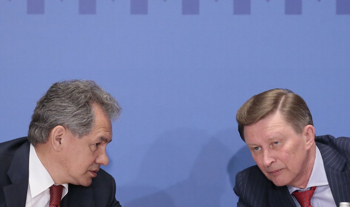 Kaitseminister Sergei Šoigu (vasakul) ja presidendi administratsiooni ülem Sergei Ivanov on endiselt Vladimir Putini järel Venemaa mõjukaimad isikud.