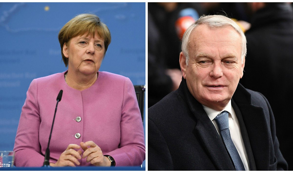Angela Merkel ja Jean-Marc Ayrault