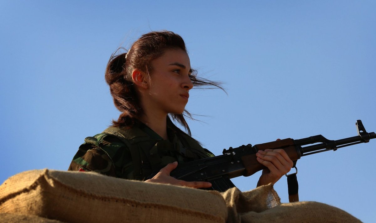 Iraani Kurdistani Vabaduspartei võitlejate seas on ka palju naisi. 