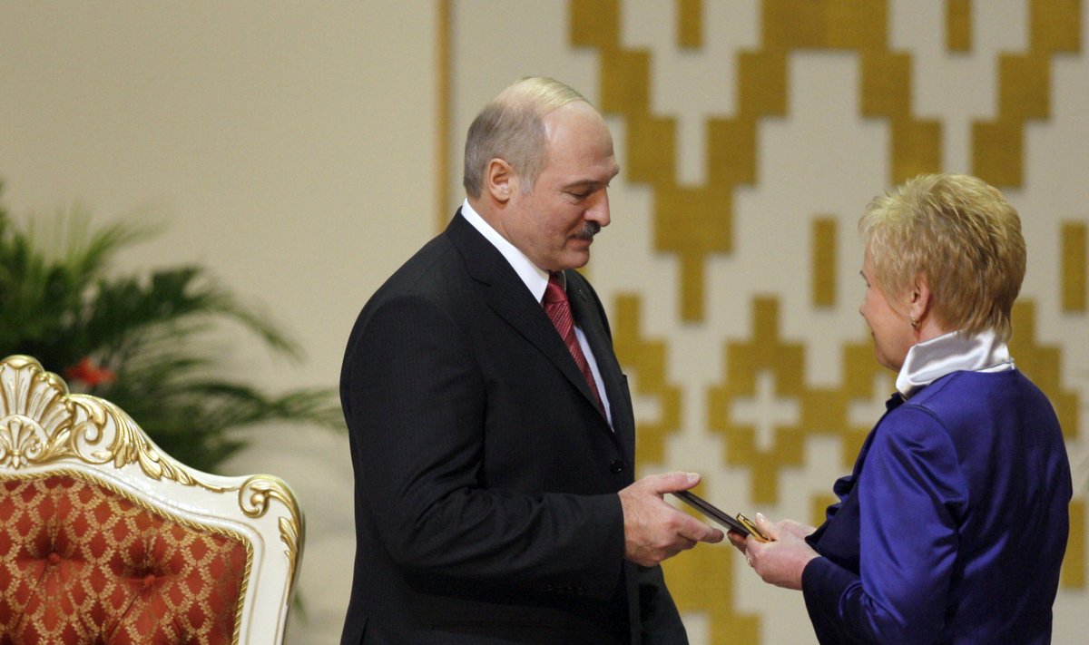 Aljaksandr Lukašenka ja Lidia Jermošina