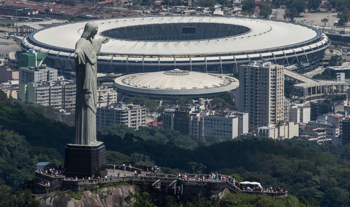 Maracanã staadion ja Kristuse Lunastaja kuju.