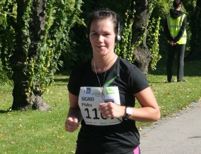 Sigrit Põdra SEB panga Tallinna maratonil.