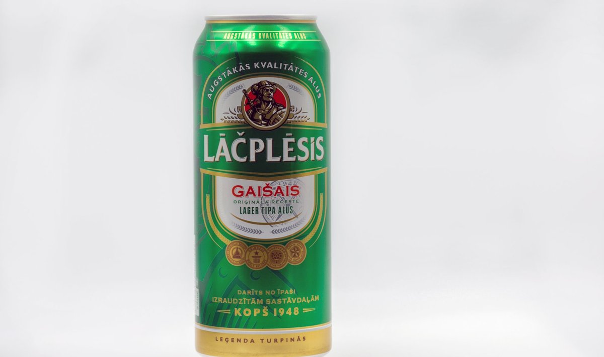 Cido Grupa Lāčplēsis Gaišais on üks õllemarkidest, mida võib leida Venemaa poelettidelt.