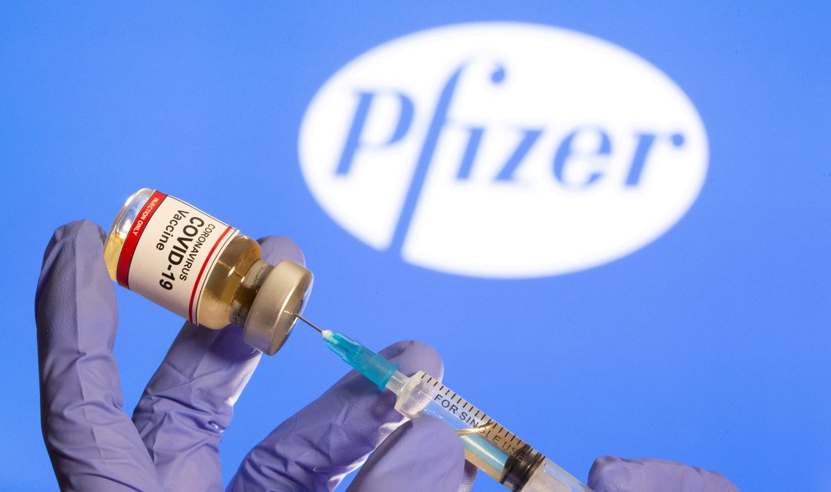 Pfizeri ning BionNTechi COVID-19 vaktsiin. 