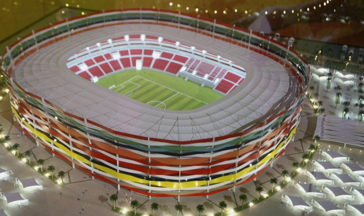 Doha staadioni makett.