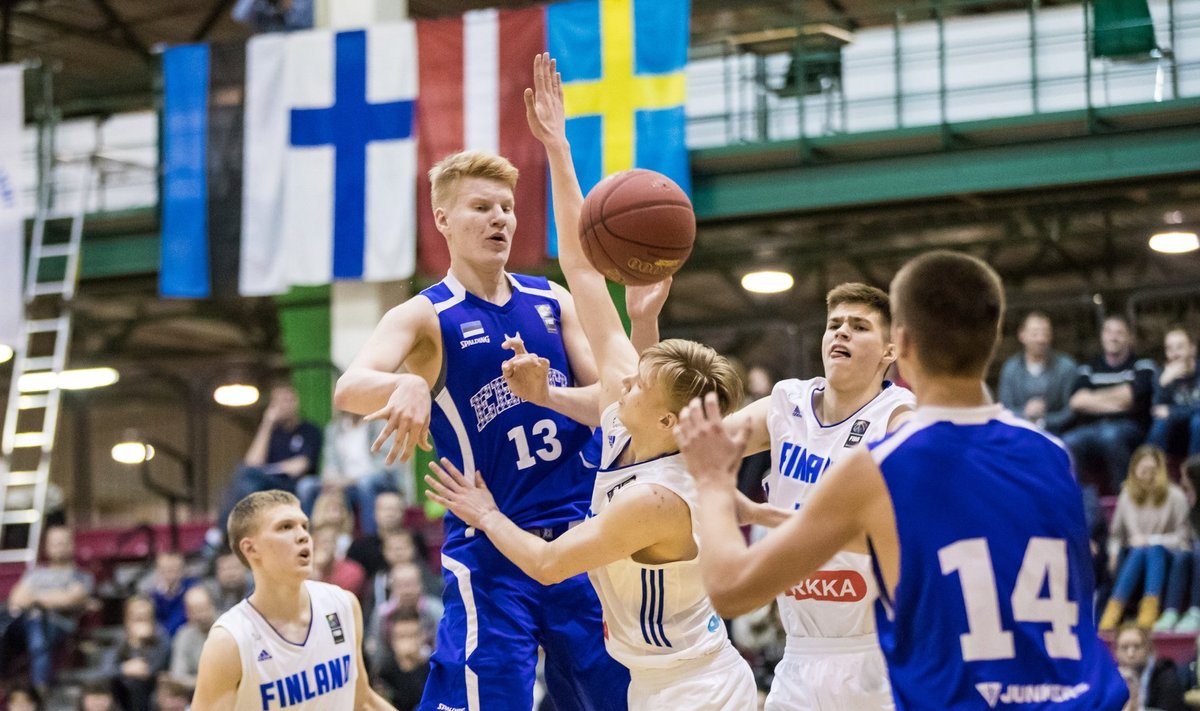 Eesti - Soome U18 koondiste mäng Baltic Sea Cupil