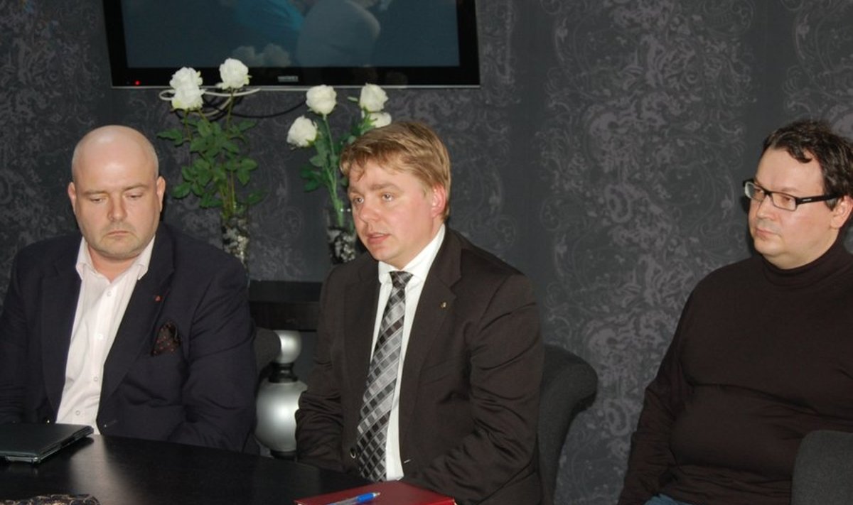Vasakult: Andres Anvelt, Karel Rüütli ja Ero Liivik. Foto: Piret Hartman