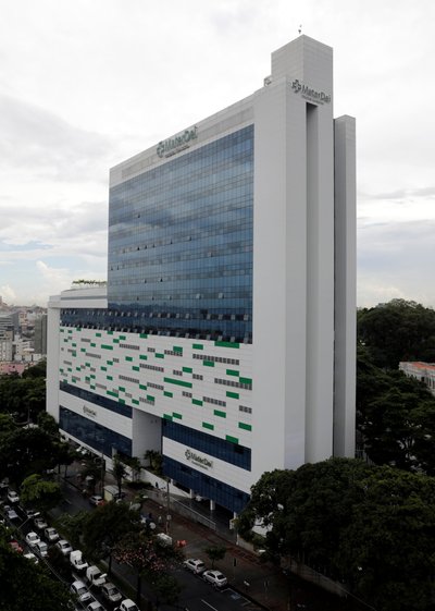 A general view of Mater Dei hospital where soccer star Neymar will undergo surgery on a fractured metatarsal and a sprained ankle in Belo Horizonte