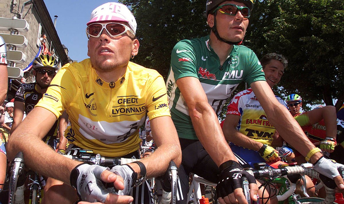 Jan Ullrich ja Erik Zabel (paremal) Touril