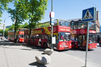 Turistid punase bussiga