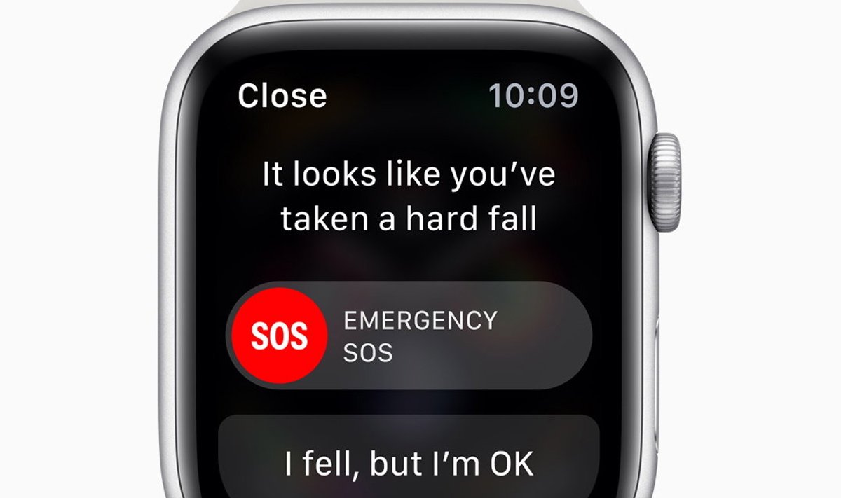 Apple'i kellal on funktsioon, mis kukkumisel küsib kasutajalt, kas kõik on ikka korras.